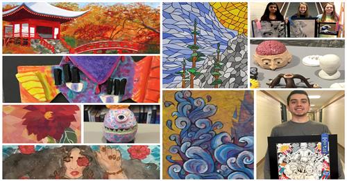 Rockwall ISD Art Show Results Collage 2 